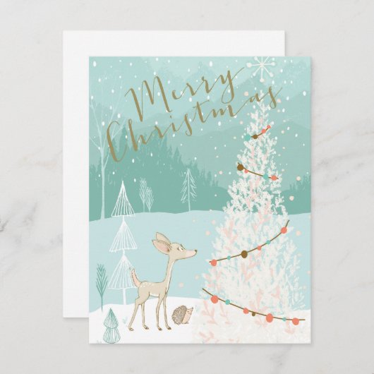 Frohe Weihnachten Hirsch (Vorne/Hinten)