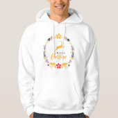 Frohe Weihnachten Hirsch Elegant Rustikale Wohnung Hoodie (Vorderseite)