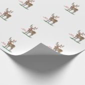 Frohe Weihnachten Hirsch Geschenk Wrap Geschenkpapier (Ecke)