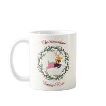 Frohe Weihnachten Hirsch mit Kranz Anpassen