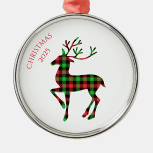 Frohe Weihnachten Hirsch Ornament Aus Metall