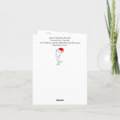 Frohe Weihnachten Hirsch Personalisierte Grußkarte (Rückseite)