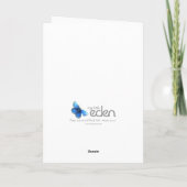 Frohe Weihnachten Hirsch schöne Kunstkarte (Rückseite)