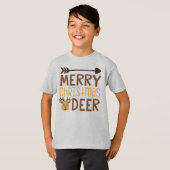 Frohe Weihnachten Hirsch T-Shirt (Vorne ganz)