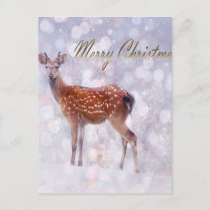 Frohe Weihnachten Hirschfreunde im Schnee