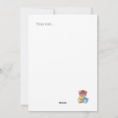 Frohe Weihnachten Ho Ho Ho Funny santa auf rotem L (Rückseite)