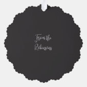 Frohe Weihnachten Ho Ho Ho Ornament Karte (Rückseite)