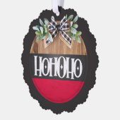 Frohe Weihnachten Ho Ho Ho Ornament Karte (Links)