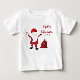 Frohe Weihnachten Ho Ho Ho Santa Claus Baby T-shirt
