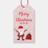 Frohe Weihnachten Ho Ho Ho Santa Claus Pattern Geschenkanhänger (Vorderseite)