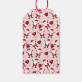 Frohe Weihnachten Ho Ho Ho Santa Claus Pattern Geschenkanhänger (Rückseite)