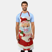 Frohe Weihnachten Ho Ho Ho Santa Schürze (Getragen)