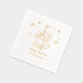 Frohe Weihnachten Ho Ho Ho Servietten Mit Folie (Links)