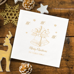 Frohe Weihnachten Ho Ho Ho Servietten Mit Folie