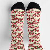 Frohe Weihnachten, Ho, Ho, Ho Socken (Oben)