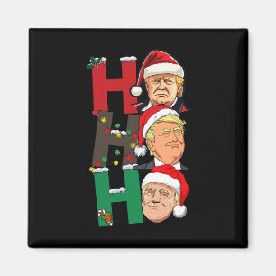 Frohe Weihnachten Ho Ho Ho Trump Santa Light Chris Magnet