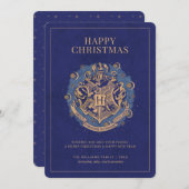 Frohe Weihnachten | HOGWARTS™ Wappen Einladung (Vorne/Hinten)