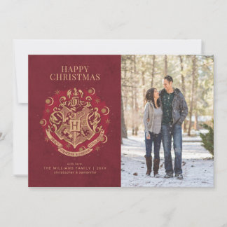Frohe Weihnachten | HOGWARTS™ Wappen Family Foto