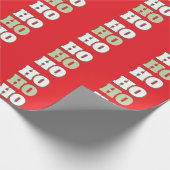 Frohe Weihnachten HoHoHo Party Minimalistisch Schl Geschenkpapier (Ecke)
