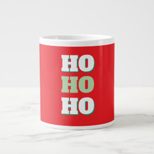 Frohe Weihnachten HoHoHo Party Minimalistisch Schl Jumbo-Tasse