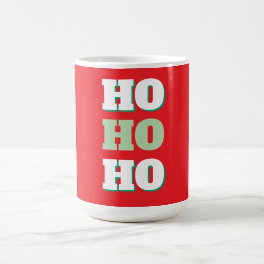 Frohe Weihnachten HoHoHo Party Minimalistisch Schl Kaffeetasse (Mittel)