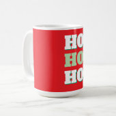 Frohe Weihnachten HoHoHo Party Minimalistisch Schl Kaffeetasse (Vorderseite Links)