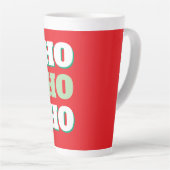 Frohe Weihnachten HoHoHo Party Minimalistisch Schl Milchtasse (Rechte Ecke)