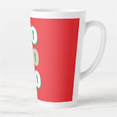 Frohe Weihnachten HoHoHo Party Minimalistisch Schl Milchtasse (Rechts)