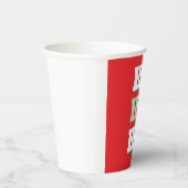 Frohe Weihnachten HoHoHo Party Minimalistisch Schl Pappbecher (Rechts)