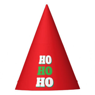 Frohe Weihnachten HoHoHo Party Minimalistisch Schl Partyhütchen
