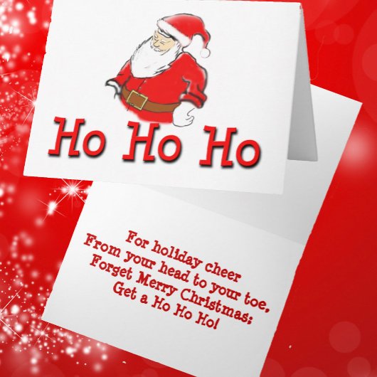 Frohe Weihnachten holen ein Ho Ho Ho Funny