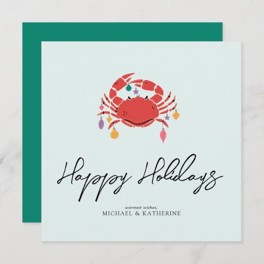 Frohe Weihnachten | Holiday Beach Crab (Vorne/Hinten)