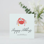 Frohe Weihnachten | Holiday Beach Crab (Stehend Vorderseite)