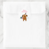 Frohe Weihnachten! - Holiday Gruß Stickers (Tasche)