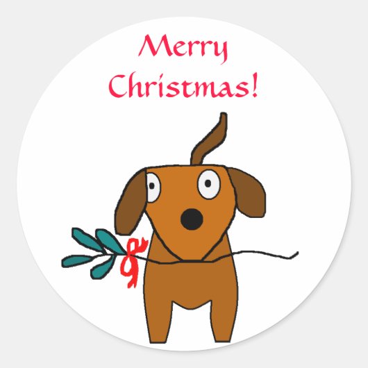 Frohe Weihnachten! - Holiday Gruß Stickers (Vorderseite)