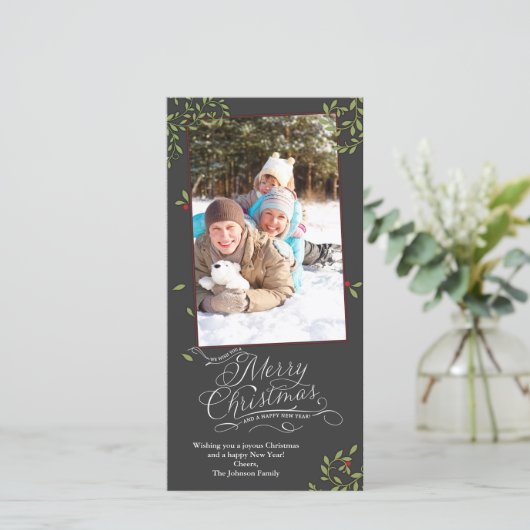 Frohe Weihnachten Holly (Stehend Vorderseite)