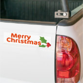 Frohe Weihnachten Holly Autoaufkleber (Auf Lkw)