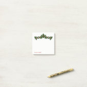 Frohe Weihnachten, Holly Berry Branches - Personal Post-it Klebezettel (Auf Schreibtisch)