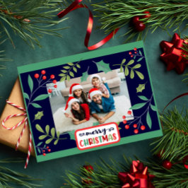 Frohe Weihnachten Holly Berry (fügen Sie Ihre Foto