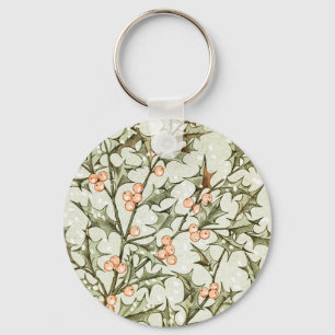 Frohe Weihnachten Holly Classic Vintag Holiday Schlüsselanhänger