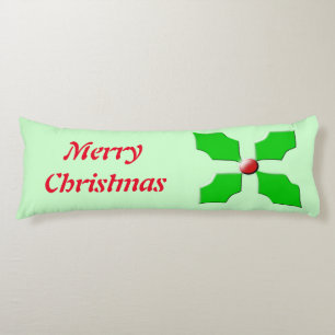 Frohe Weihnachten Holly Custom Body Pillow Seitenschläferkissen
