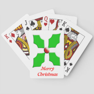 Frohe Weihnachten Holly Custom Playing Cards Spielkarten