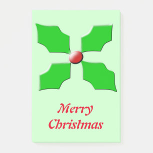 Frohe Weihnachten Holly Custom Post es merkt Pad Post-it Klebezettel