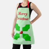 Frohe Weihnachten Holly Custom Schürze (InSitu)