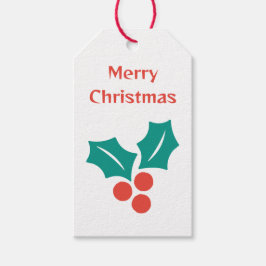 Frohe Weihnachten Holly Familienname Red White Gre Geschenkanhänger