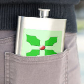 Frohe Weihnachten Holly Flasks Flachmann (Beispiel)