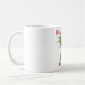 Frohe Weihnachten Holly Igel Kaffeetasse (Links)
