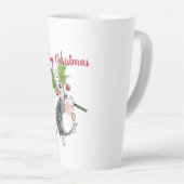 Frohe Weihnachten Holly Igel Milchtasse (Rechte Ecke)