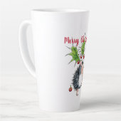 Frohe Weihnachten Holly Igel Milchtasse (Linke Ecke)