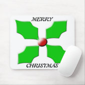 Frohe Weihnachten Holly Mousepad (Mit Mouse)
